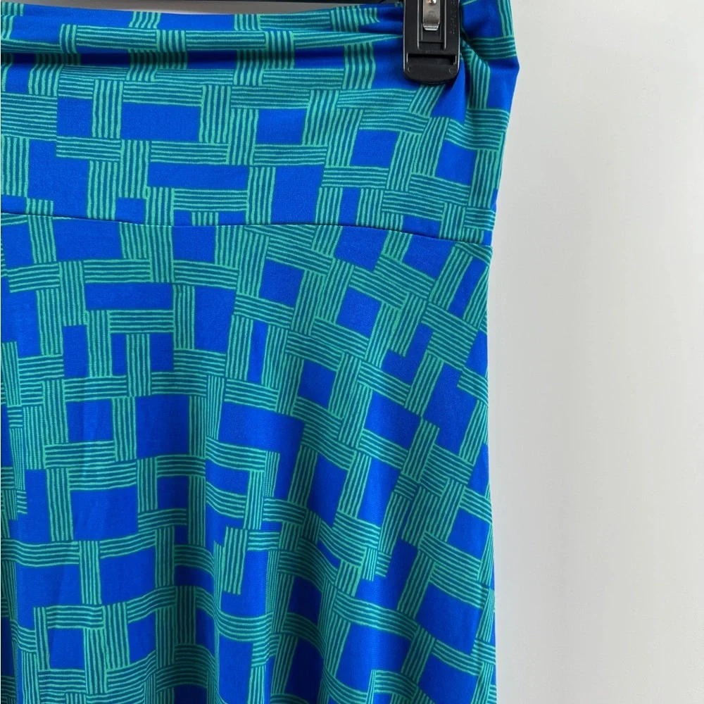 LuLaRoe Azure Skirt NWT – Women’s XS Blue Turquoise Geometric